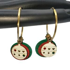 5/10 Christmas tree ornament earrings